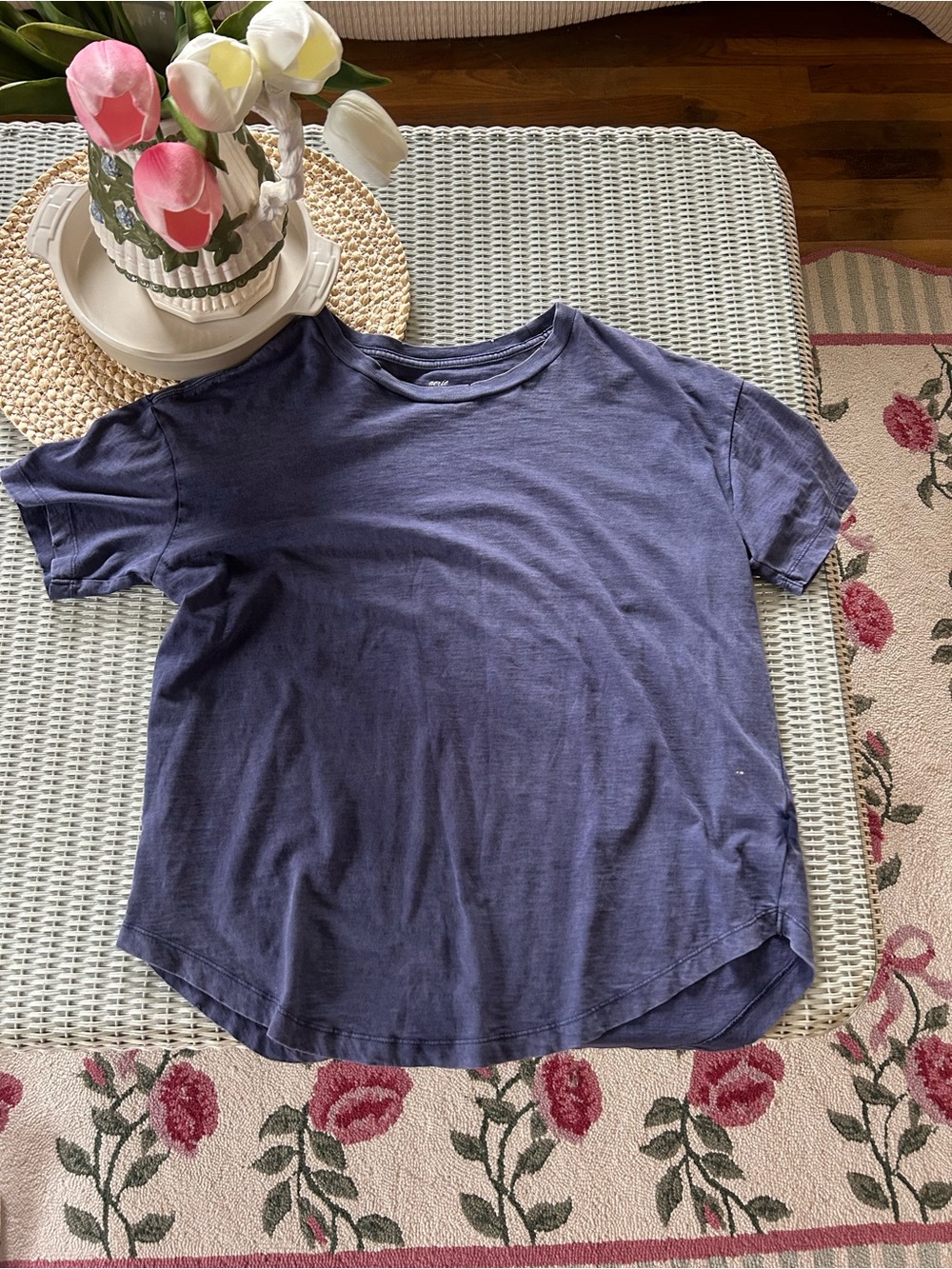 Aerie Navy Short Sleeve Tee